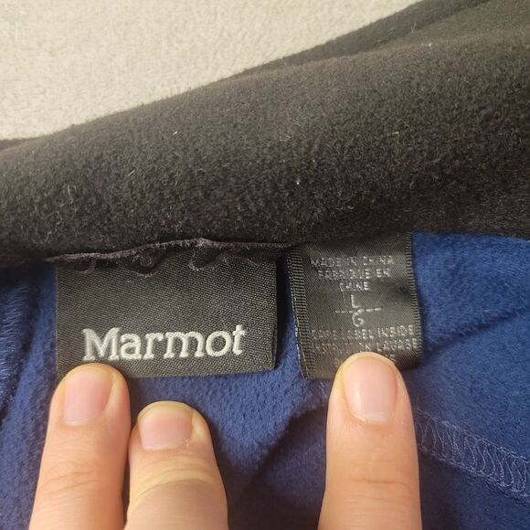 Marmot Men's Softshell Outdoors Pinnacle Vodka Size L Navy Jacket - Picture 6 of 7